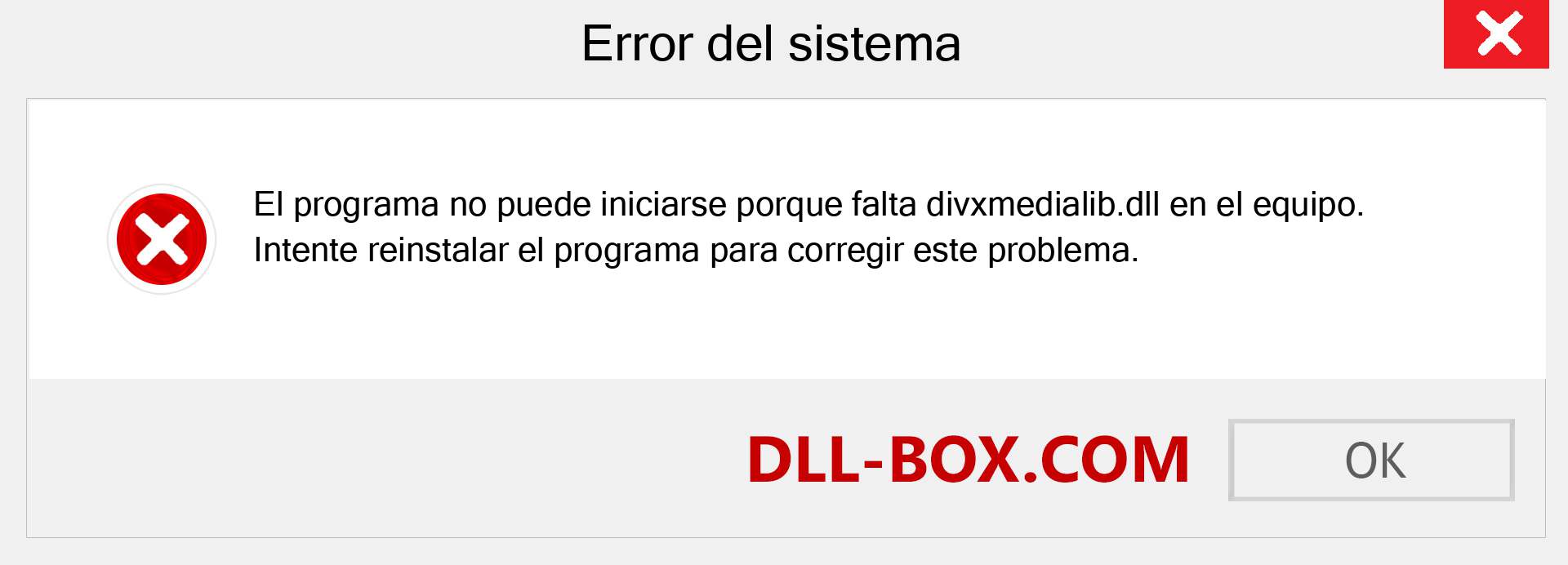 ¿Falta el archivo divxmedialib.dll ?. Descargar para Windows 7, 8, 10 - Corregir divxmedialib dll Missing Error en Windows, fotos, imágenes